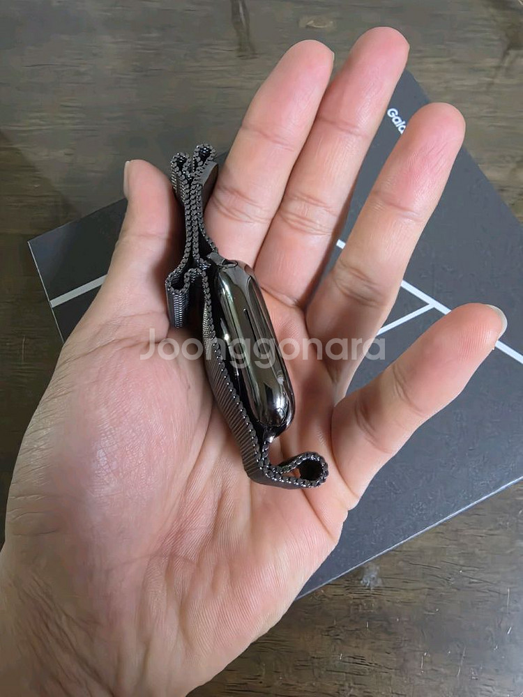 애플워치9 스테인리스 45mm + 밀레니즈 루프 정품 판매--2