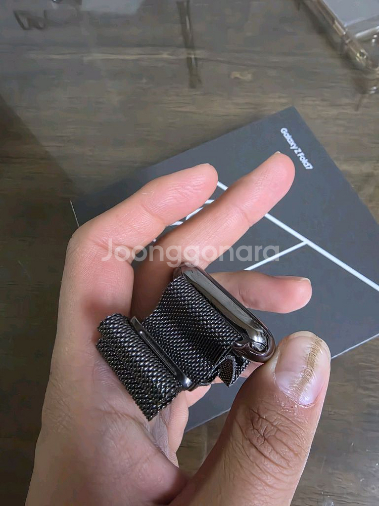 애플워치9 스테인리스 45mm + 밀레니즈 루프 정품 판매--4