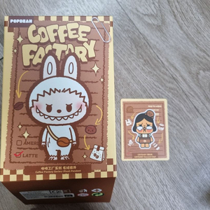 팝마트 라부부 커피공장 시리즈 인형 3종 비닐 미개봉