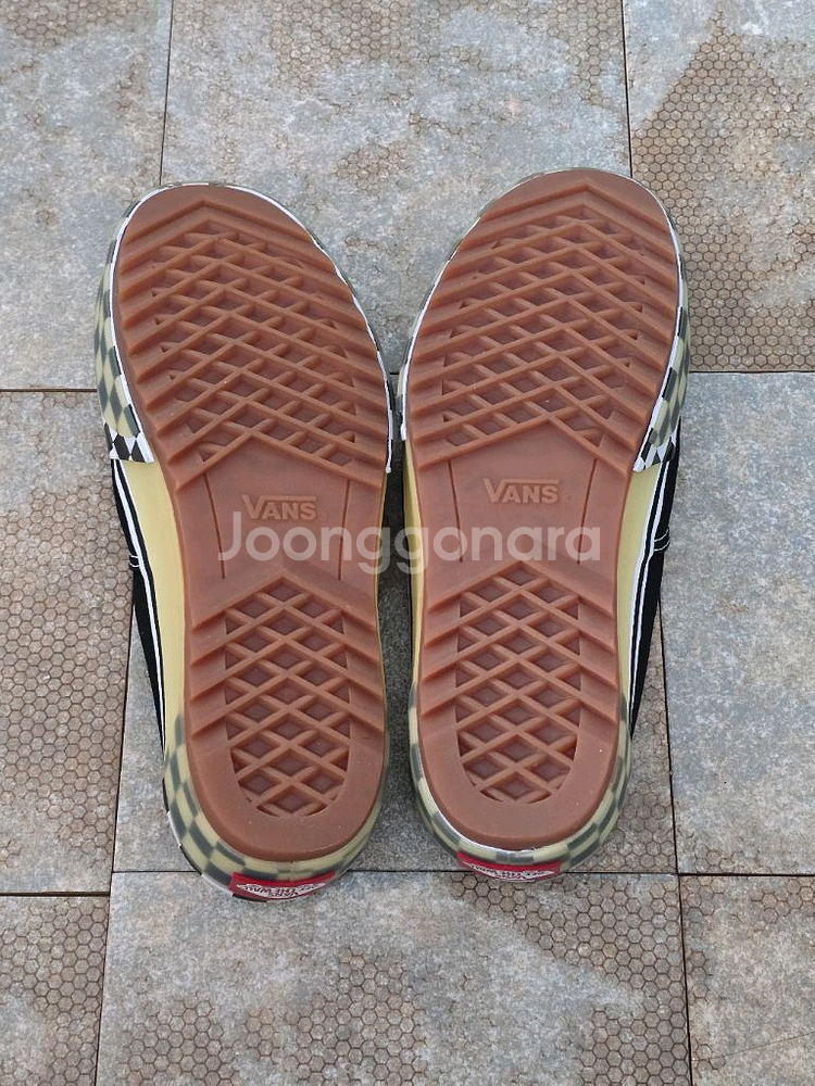 (260)반스 어센틱 뮬 스택드 체커 스니커즈--7