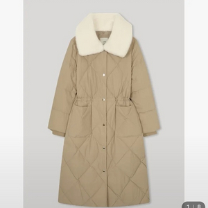 리스트 퍼 칼라 퀼팅 덕다운 점퍼 List 겨울 롱패딩 잠바