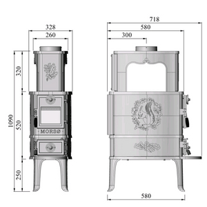 모르소 주물 난로 이미지