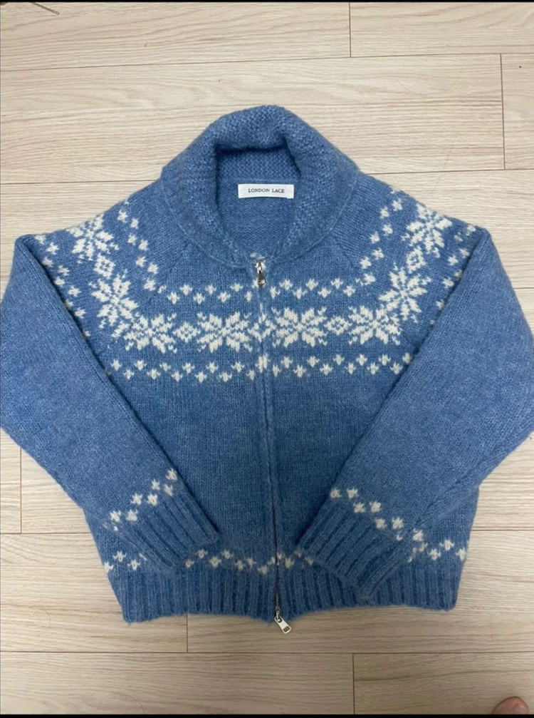 런던레이스 눈꽃니트 삿포로니트 이미지