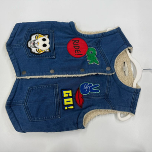 스텔라맥카트니 6Y(120) 데님 패치 부클 조끼 키즈 120 남아 120 여아 120