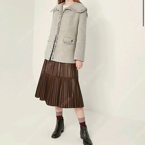 한섬 sjsj 세일러 울 코트 자켓 55-66사이즈 이미지