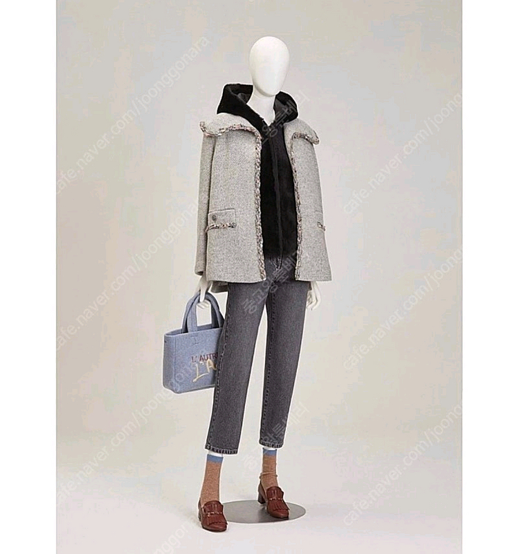 한섬 sjsj 세일러 울 코트 자켓 55-66사이즈 이미지