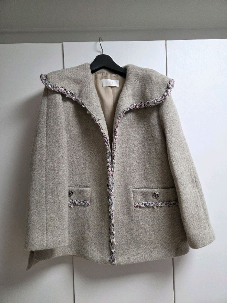 한섬 sjsj 세일러 울 코트 자켓 55-66사이즈 이미지
