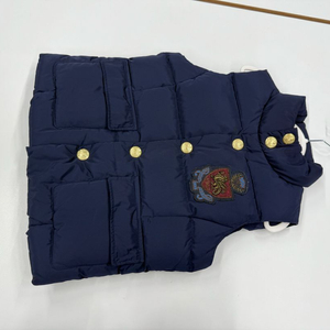 폴로 7 오리털 패딩조끼 키즈 130 여아 130