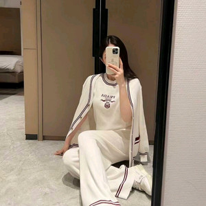 새상품)쓰리피스 고퀄 수입의류 니트 트레이닝 세트 3pc