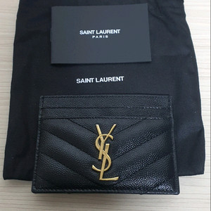 입생로랑 생로랑 카드지갑/지갑 새상품급 정품 금장(감정O)구찌프라다루이비통디올고야드샤넬셀린느보테가버버리발렌시아가