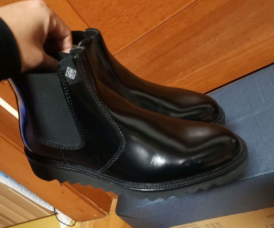 천연 가죽 첼시 부츠 워커 250 255 260 새상품 운동화 이미지