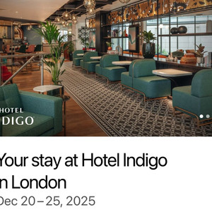 인디고호텔 런던 스위트 크리스마스 숙박권 5박 이미지