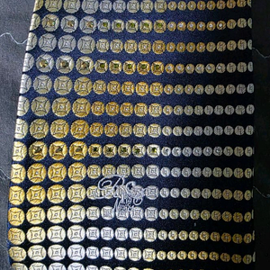 백화점 정품 명품 니나리치 최고급 남성 네이비 실크 패턴넥타이