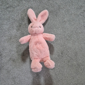 분홍 토끼 인형 필통 파우치