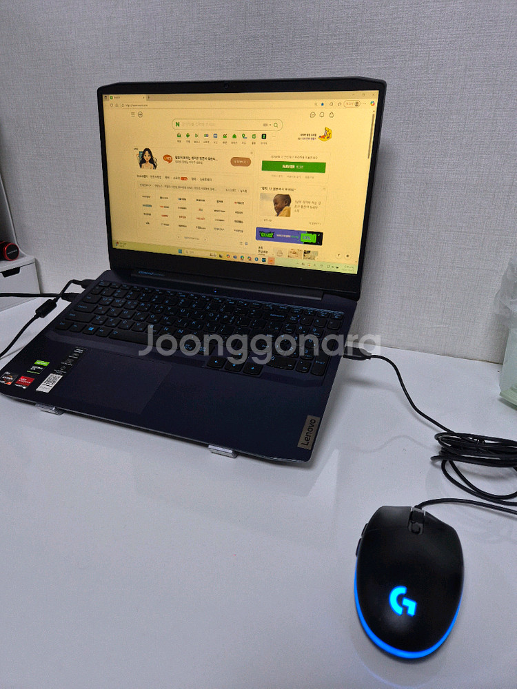 레노버 게이밍 노트북+로지텍 마우스 세트--0
