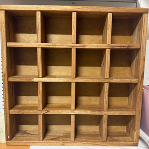 16칸 원목 선반 다용도 수납선반