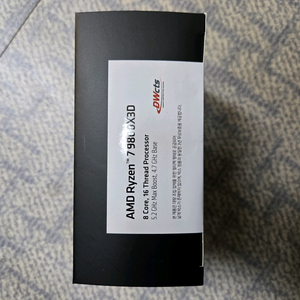 AMD 라이젠7-6세대 9800X3D (그래니트 릿지) (멀티팩 정품) 국내미개봉 정품 판매합니다.