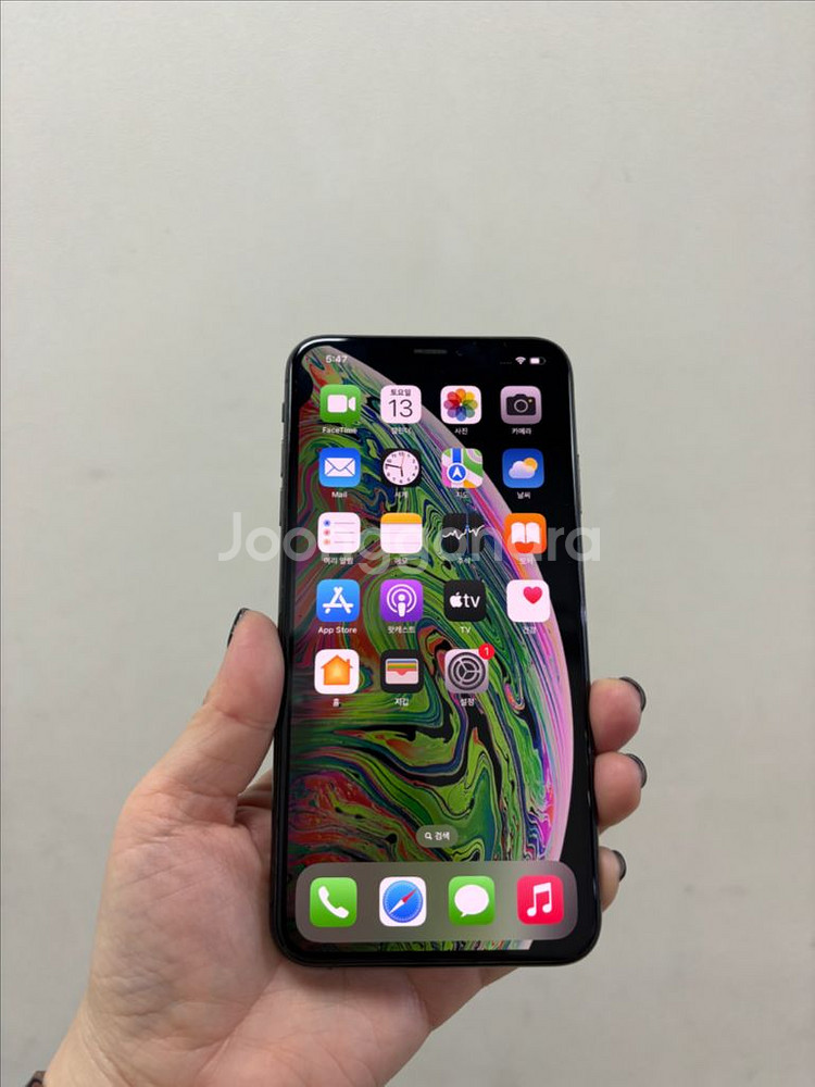 (부산중고폰) 아이폰xsmax 블랙 256기가 공기계 판매해요--0