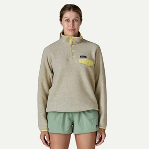 파타고니아 라이트웨이트 신칠라 스냅티 플리스 풀오버 여성 Oatmeal Heather