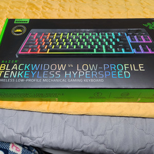 레이저 블랙위도우 v4 로우 프로파일 게이밍 키보드