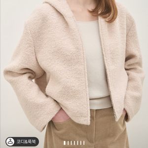 더캐시미어 덤블 후드 집업 점퍼