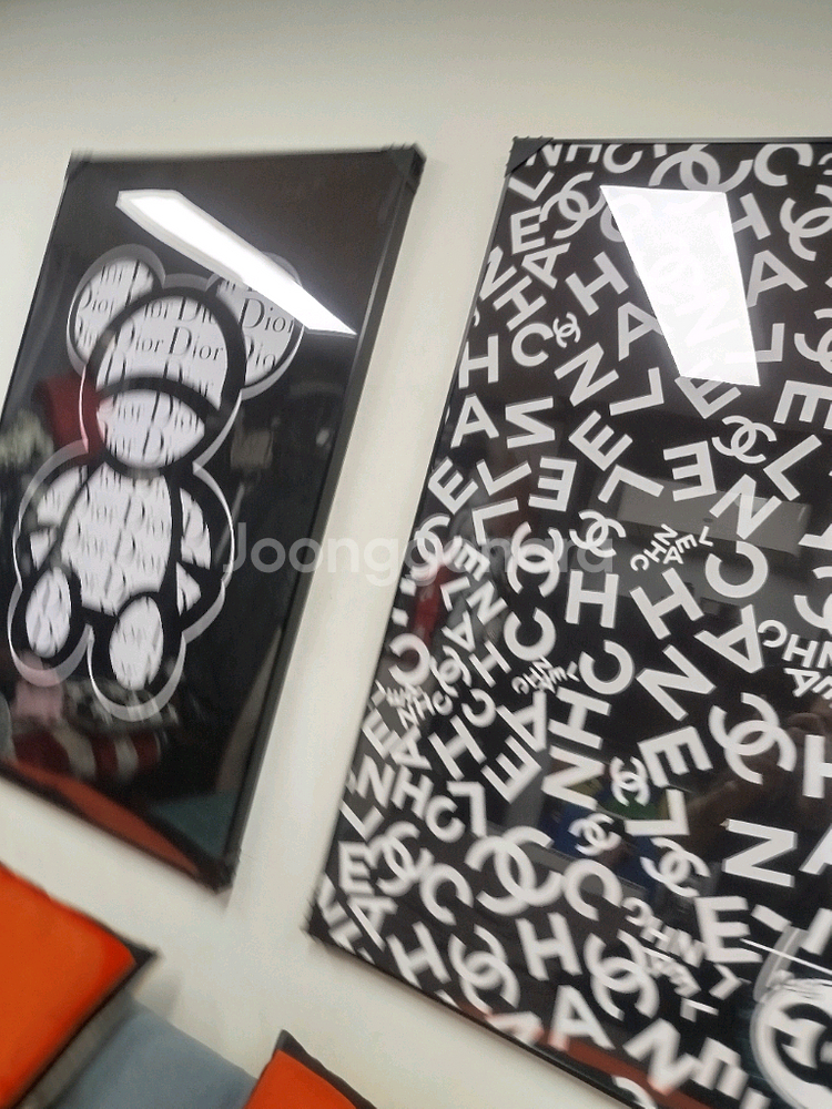 디올 베에브릭 카우스 피규어 그림액자 그림 액자 팝아트 인테리어소품 명품그림 명품액자 꽃 인테리어 유화 해바라기--8