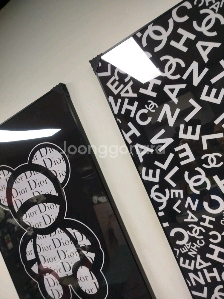 디올 베에브릭 카우스 피규어 그림액자 그림 액자 팝아트 인테리어소품 명품그림 명품액자 꽃 인테리어 유화 해바라기--9