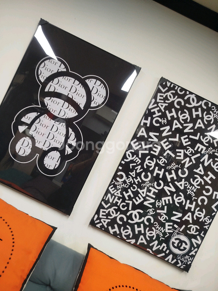 디올 베에브릭 카우스 루이비통 그림액자 그림 액자 팝아트 인테리어소품 명품그림 명품액자 꽃 인테리어 유화 해바라기--6