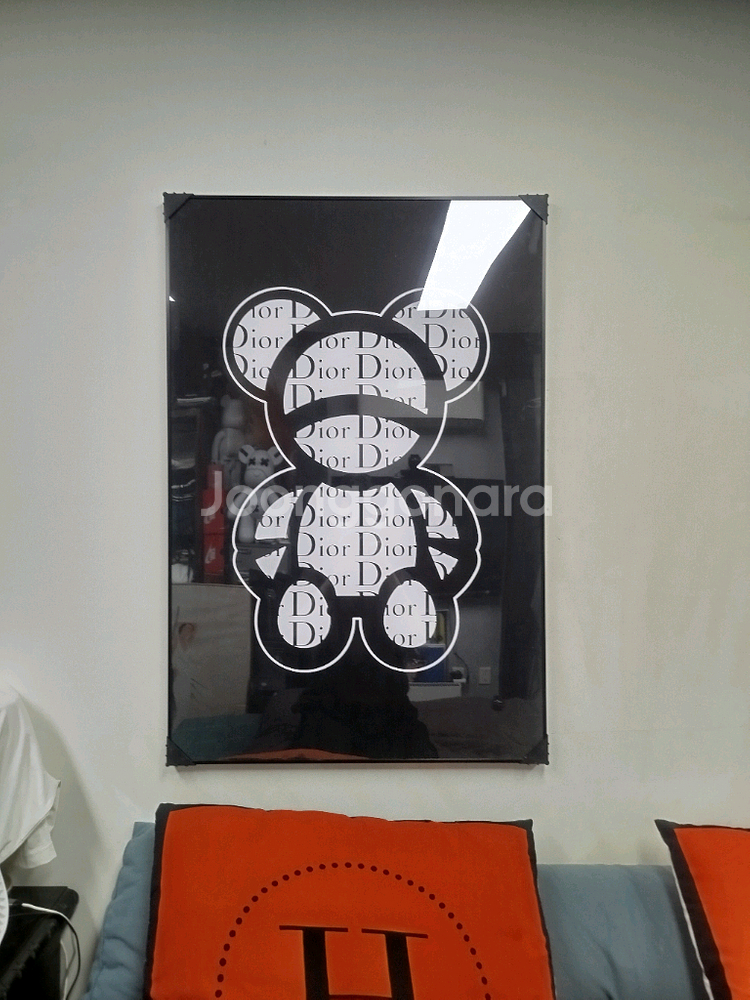 디올 베에브릭 카우스 루이비통 그림액자 그림 액자 팝아트 인테리어소품 명품그림 명품액자 꽃 인테리어 유화 해바라기--9