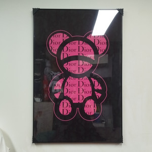 디올 베에브릭 카우스 피규어 그림액자 그림 액자 팝아트 인테리어소품 명품그림 명품액자 꽃 인테리어 유화 해바라기