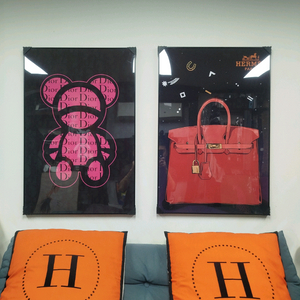 디올 베에브릭 카우스 에르메스 백 가방 그림액자 그림 액자 팝아트 인테리어소품 명품그림 명품액자 꽃 인테리어 유화