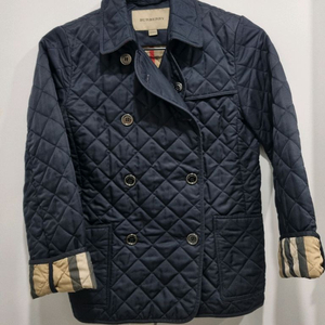 [정품] 버버리 퀼팅 자켓 10Y 네이비
