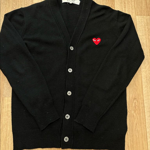 꼼데가르송 하트 로고 가디건