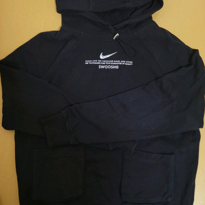 나이키 스우시 후드티 블랙 S