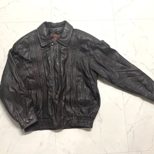 90s 양가죽 램스킨 A-2 레더 봄버 자켓 100-105 이미지