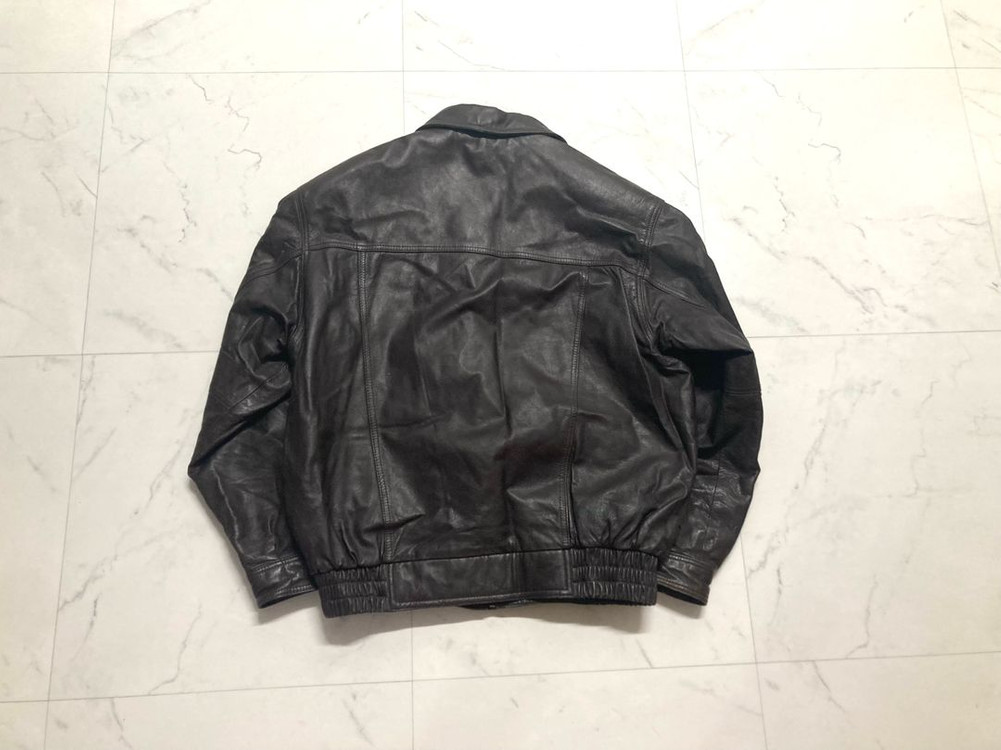 90s 양가죽 램스킨 A-2 레더 봄버 자켓 100-105 이미지