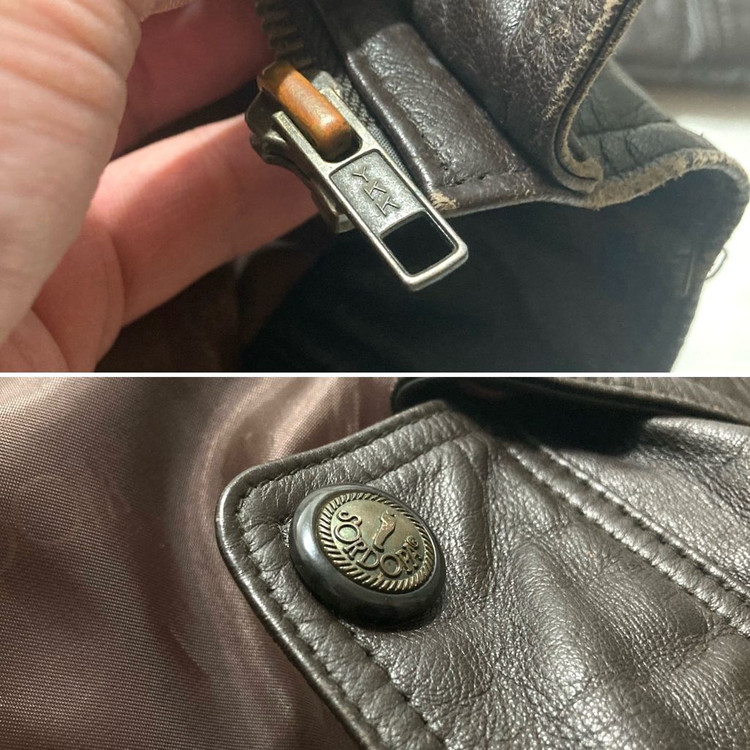 90s 양가죽 램스킨 A-2 레더 봄버 자켓 100-105 이미지