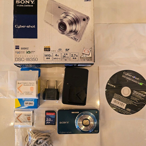 소니 사이버샷 DSC-W350 (올드디카)박스포함