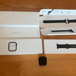 애플워치7 gps 미드나이트 45mm a2474 풀박 상태SS급