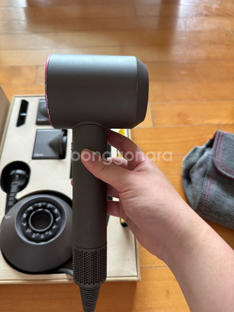 다이슨 슈퍼소닉 수퍼소닉 드라이기 HD03 푸시아/니켈 박풀 + 다이슨 정품 파우치 + 다이슨 정품 케이스--6