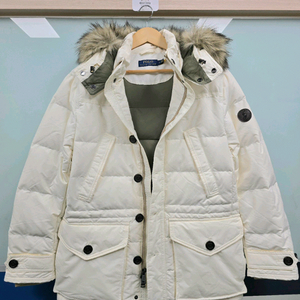폴로 랄프로렌 폭스퍼(faux fur) 다운 패딩 자켓