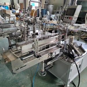 중고 국산 소형 파우치 로타리 포장기 로터리 자동 포장기계