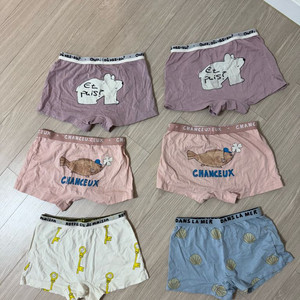 (세탁만 해둔 새제품)리미떼두두 여아 드로즈 팬티 6장+끈나시2장 일괄(7세~8세)