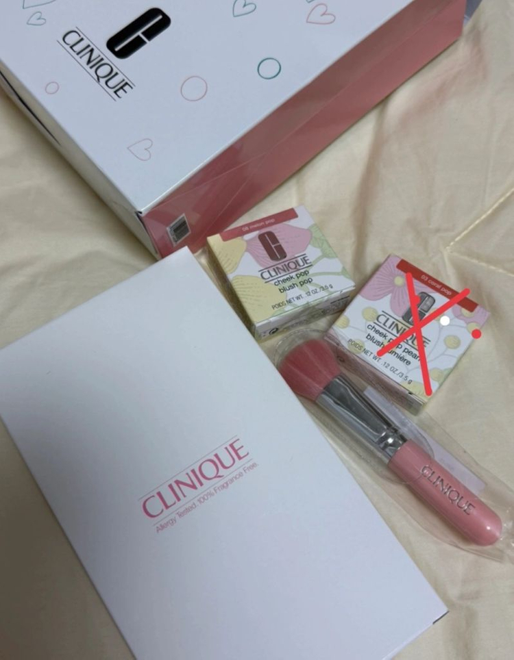 크리니크 치크팝 세트 새상품--1