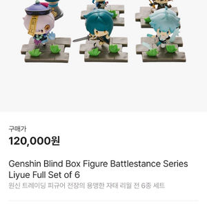 원신 트레이딩 6종 셋트피규어(리월) 이미지