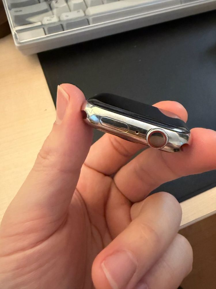 애플워치7 45mm 실버 스테인리스 스틸 밀레니즈 루프 이미지