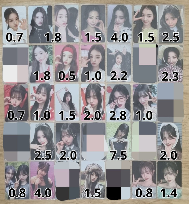 아이브포카 미공포 원영 유진 가을 레이 이서 리즈 이미지