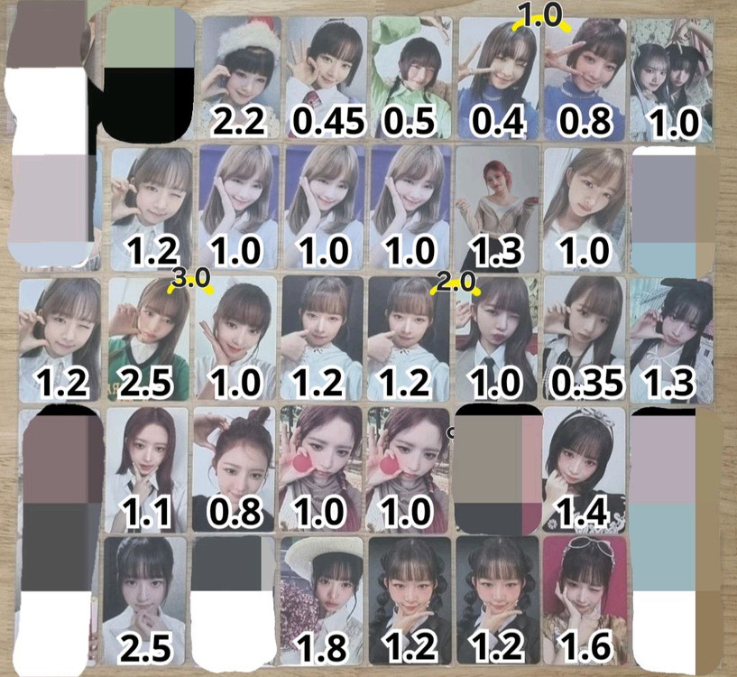 아이브포카 미공포 원영 유진 가을 레이 이서 리즈 이미지