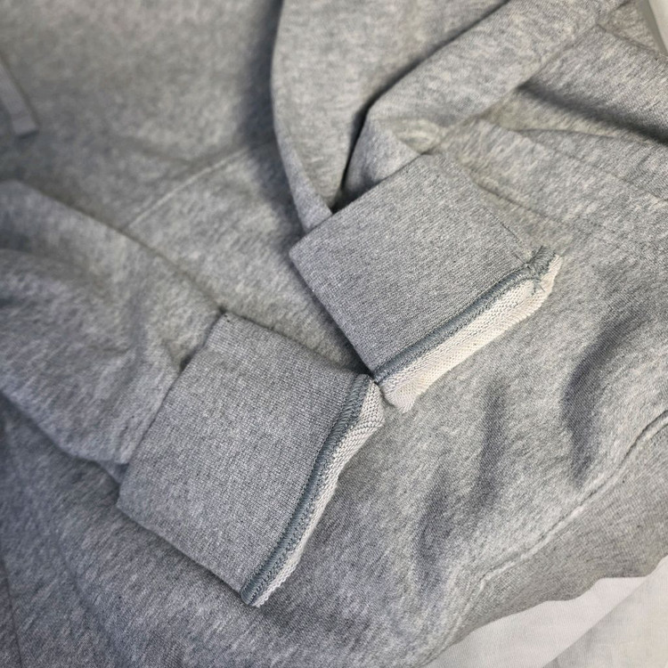 [XL] 나이키 블루스우시 센터로고 후드티셔츠, 멜란지그레이 #AH--6