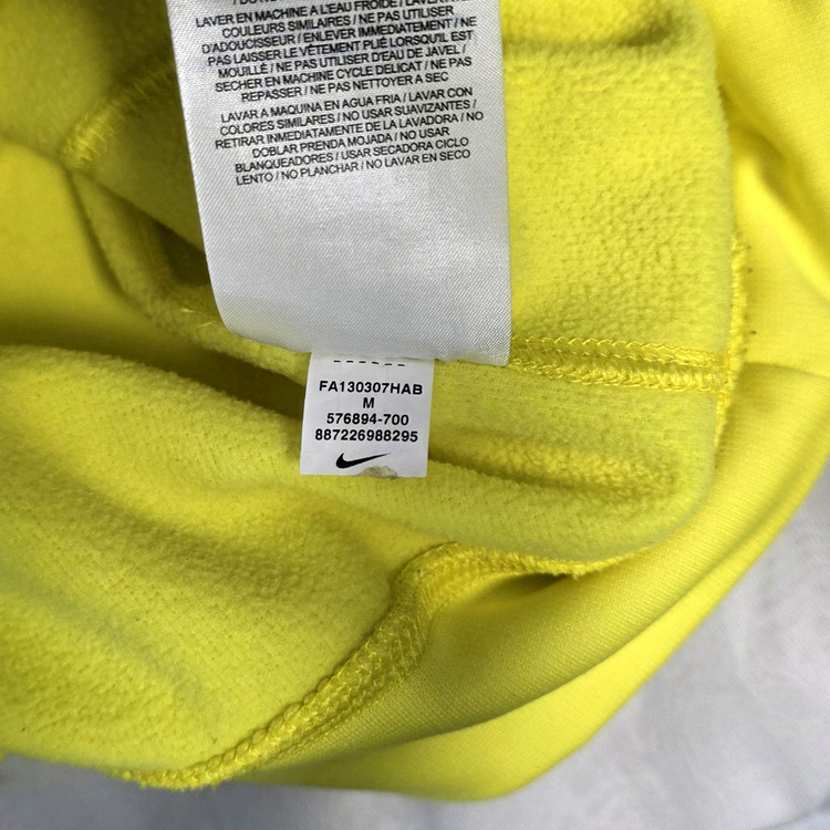 [M 105] 나이키 네온 써마핏 센터로고 후드티셔츠, 형광컬러 #AH--6